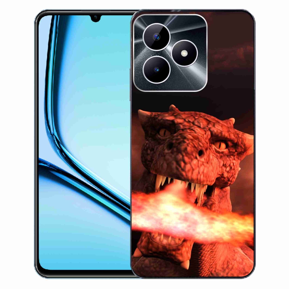 Zselés borítás mmCase a Realme Note 50 készülékhez - sárkány