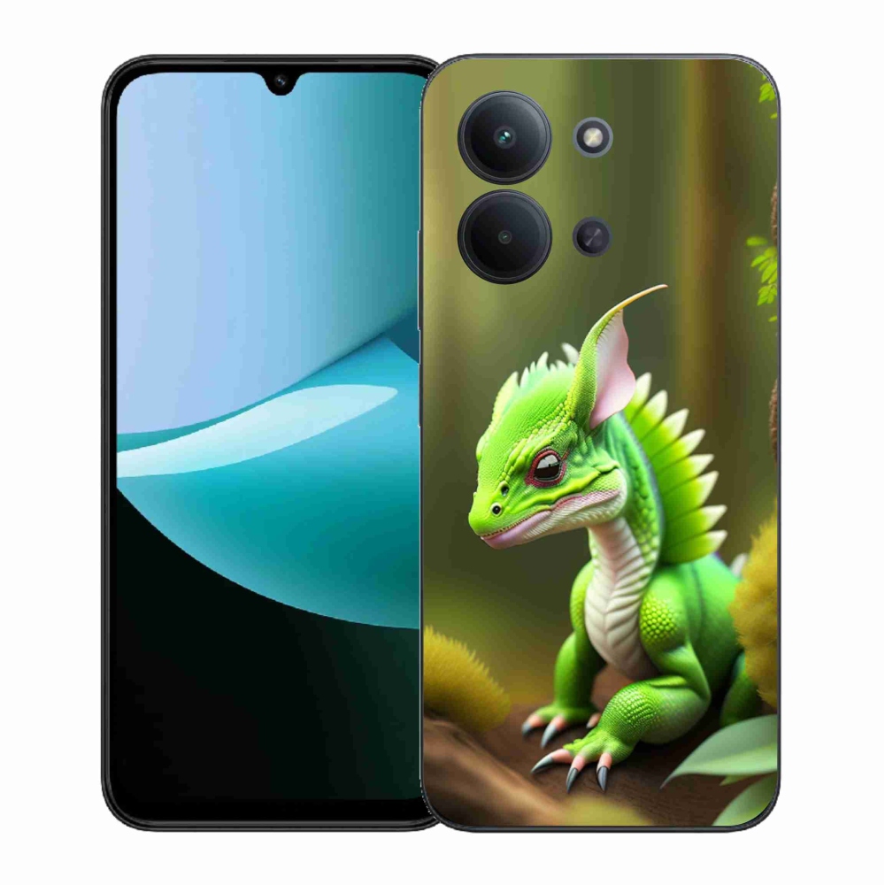 Gél borítás mmCase a Xiaomi Redmi 15C 4G (171mm)/Poco C85 4G (171mm) - zöld sárkányhoz