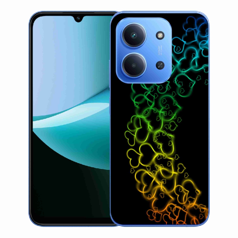 Gél borítás mmCase a Xiaomi Redmi 15C 4G/5G (173mm) - színes szívek