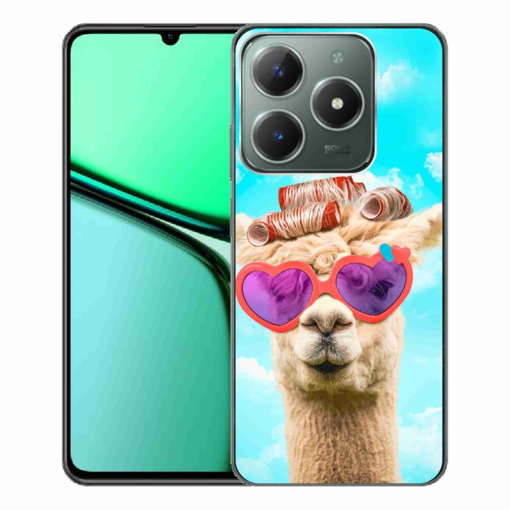 Zselés borítás mmCase a Realme C61 készülékhez - szemüveges láma