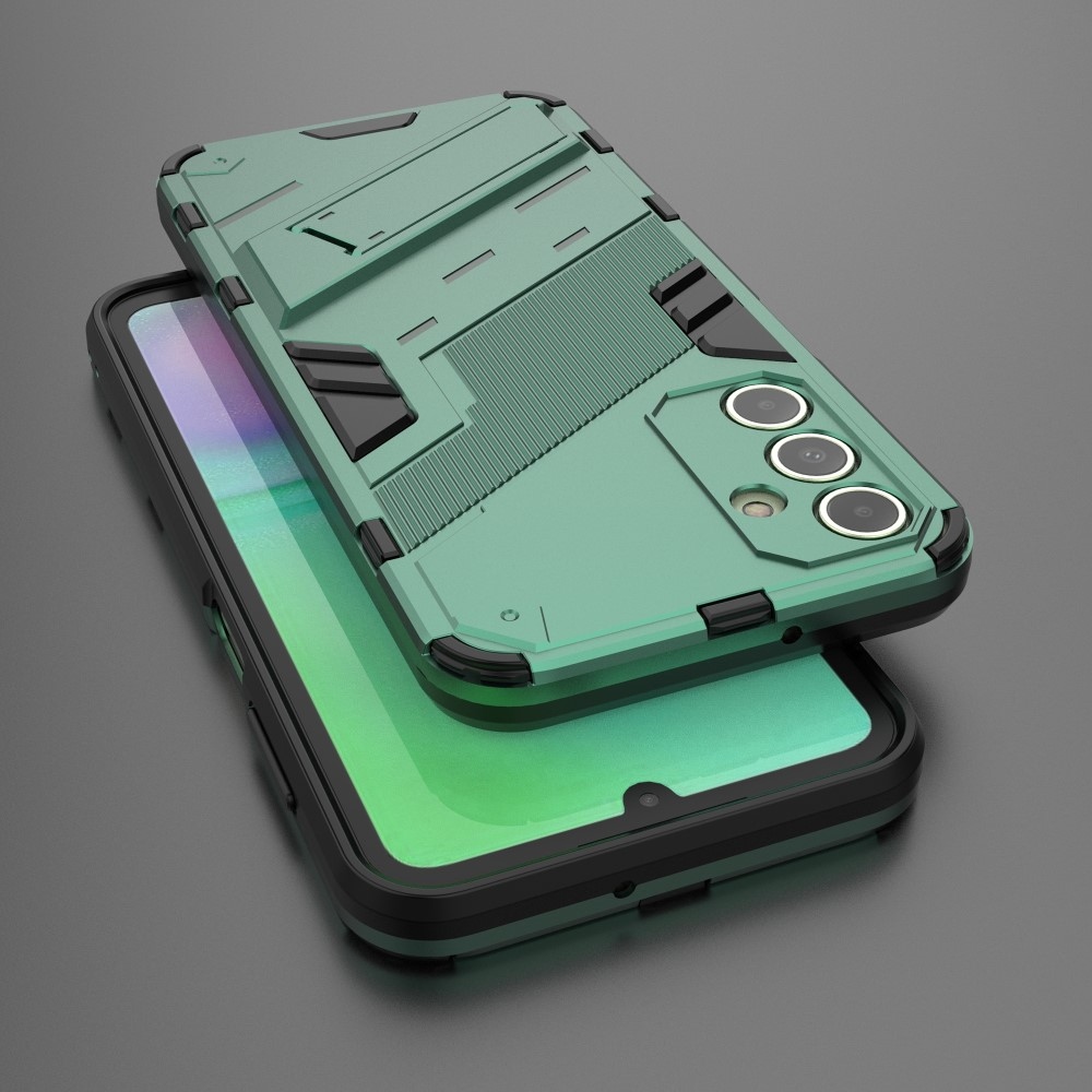 Tartós borítás Samsung Galaxy A15 4G/5G készülékhez - sötétzöld