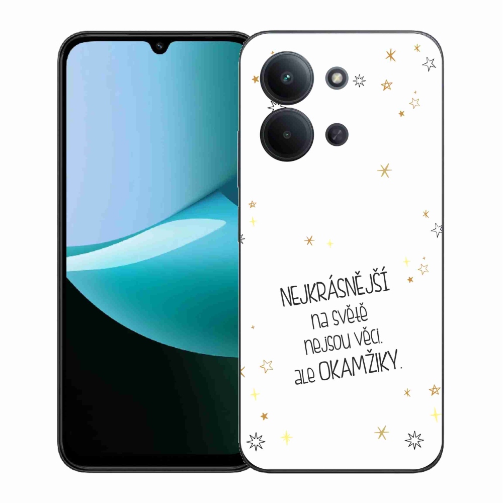 Gél borítás mmCase a Xiaomi Redmi 15C 4G (171mm)/Poco C85 4G (171mm) - idézet 4 fehér háttérrel