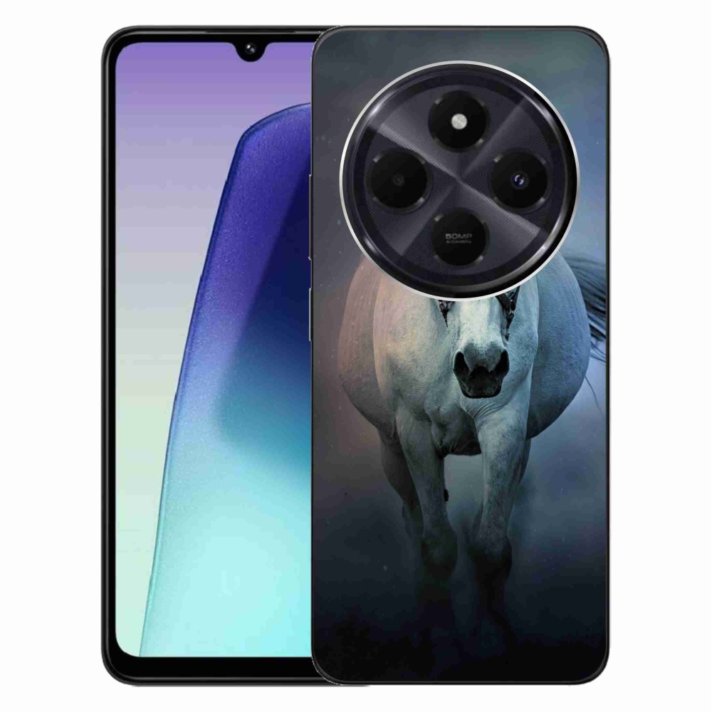 Gél tok mmCase a Xiaomi Redmi 14C/Poco C75 számára - futó fehér ló
