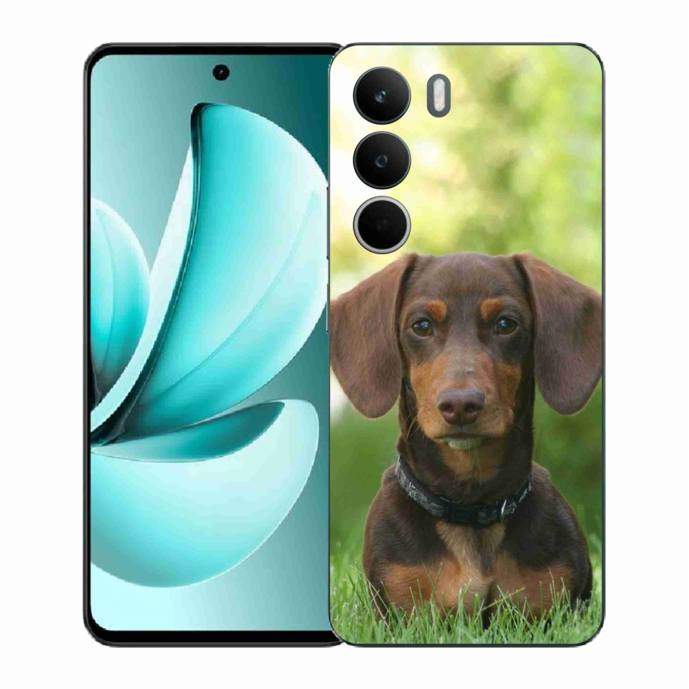 Zselés borítás mmCase a Realme C71 készülékhez - barna tacskó