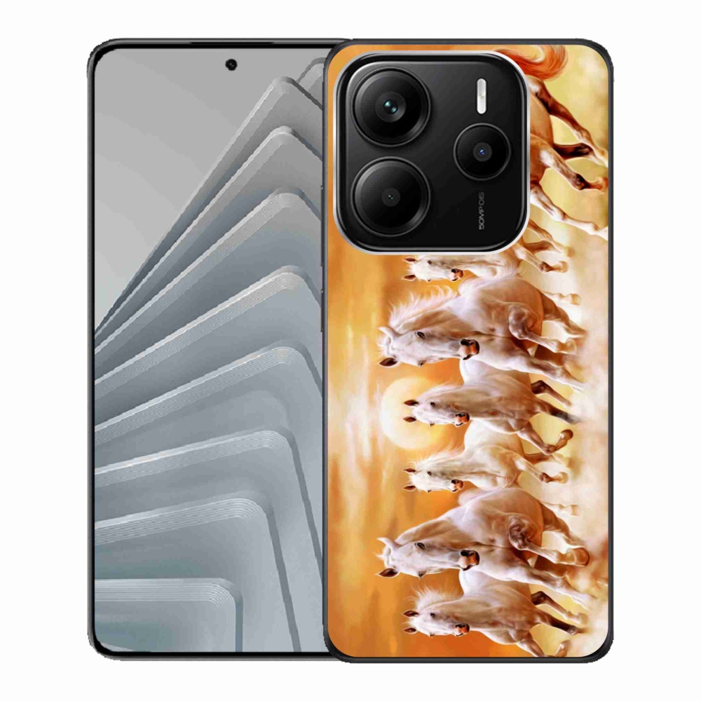 Gél borítás mmCase a Xiaomi Redmi Note 14 5G-hez - lovak 2