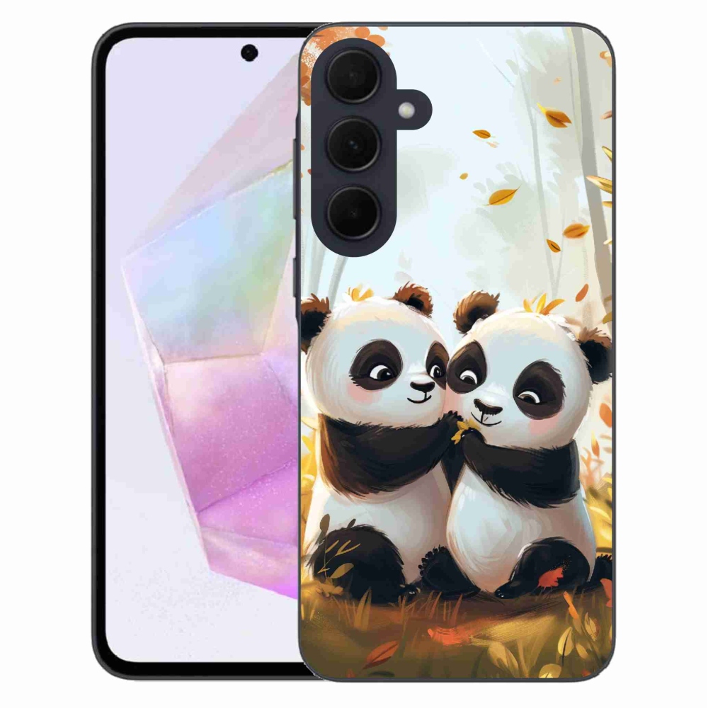 Gél védőhuzat mmCase Samsung Galaxy A35 5G - pandák
