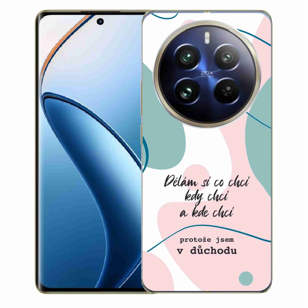 Gél borító mmCase a Realme 12 Pro 5G/12 Pro+ 5G - vicces szöveg 10 fehér háttérrel