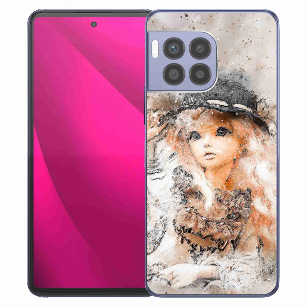 Zselés borítás mmCase a T-Mobile T Phone 2 Pro készülékhez - lány sapkával