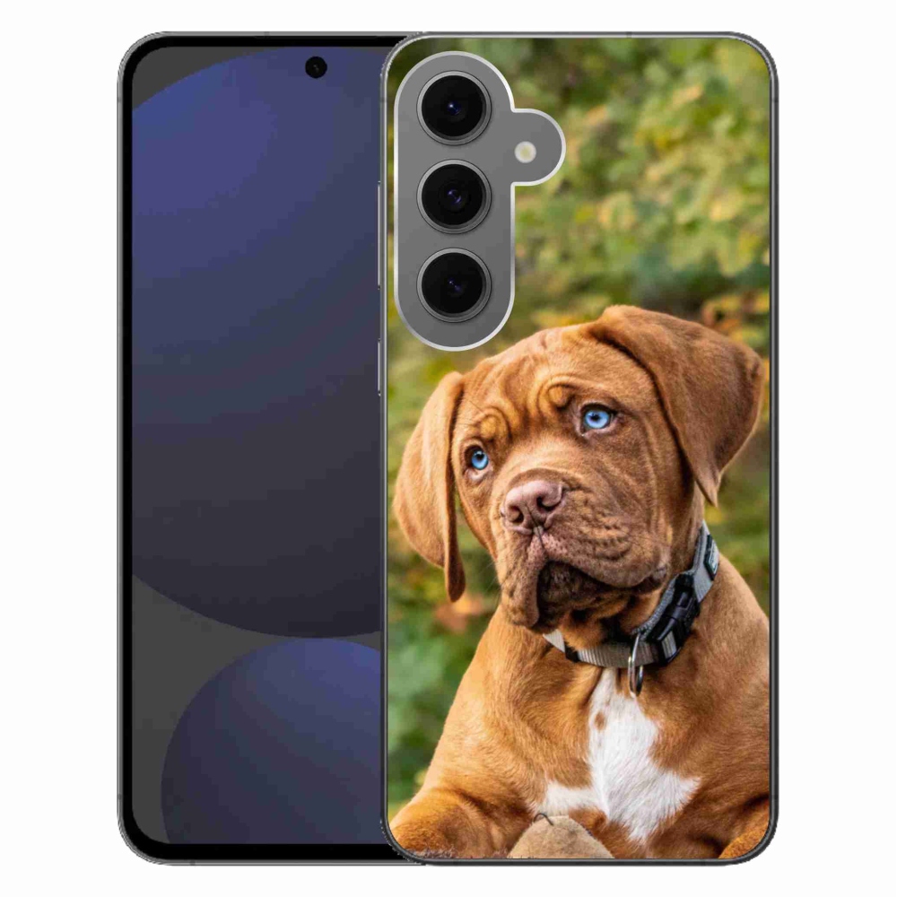 Zselés borítás mmCase Samsung Galaxy S24 FE - kölyökkutyakékhez