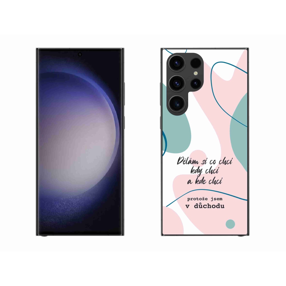 Gél borító mmCase Samsung Galaxy S23 Ultra 5G - vicces szöveg 10 fehér háttér