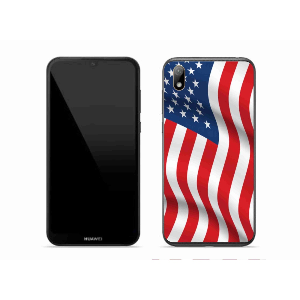 Gél borító mmCase a Huawei Y5 (2019) - USA zászlóhoz