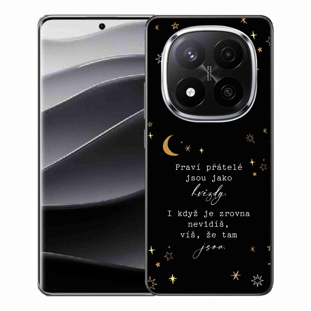 Gél borítás mmCase a Xiaomi Redmi Note 14 Pro+ 5G - idézem 6 fekete háttérrel