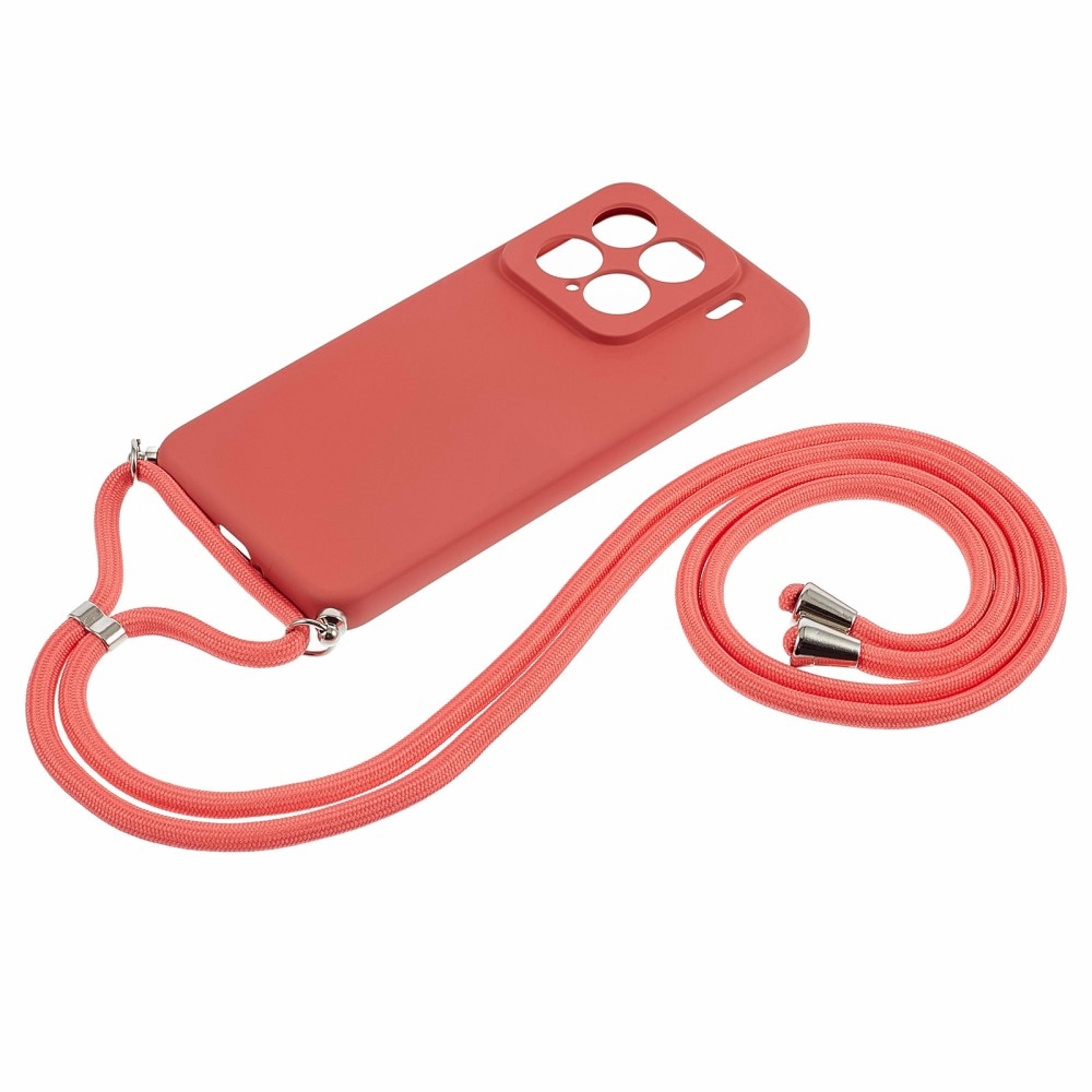 Bélelt zselés tok zsinórral Xiaomi 15-öshöz - bordó színű