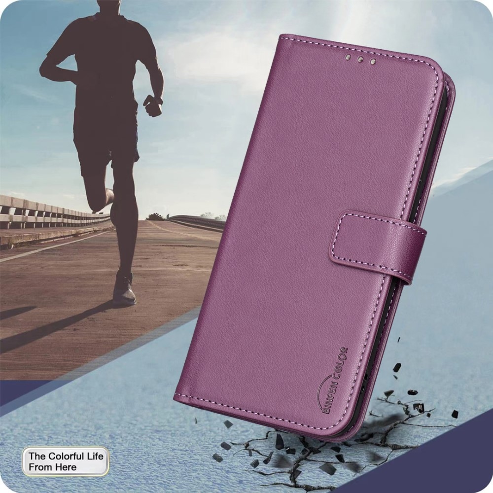 BNF könyvtáska Samsung Galaxy Xcover 7 Pro készülékhez - sötétlila