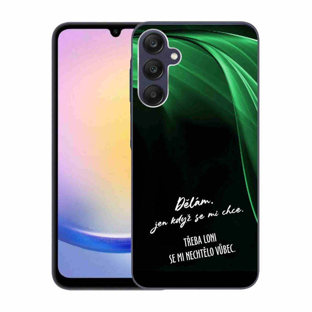 Gél borító mmCase Samsung Galaxy A25 5G - vicces szöveg 12 fekete háttér