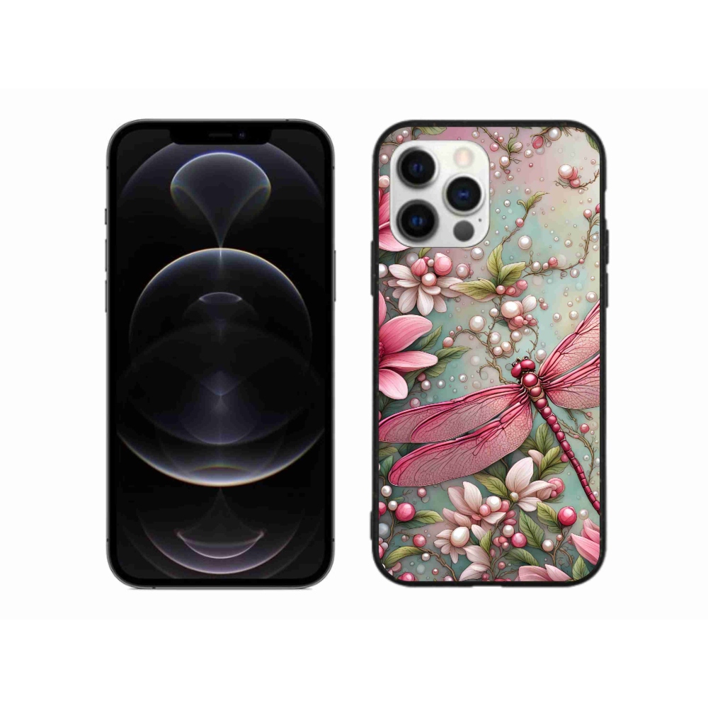 Zselés borítás mmCase iPhone 12 Pro Max készülékhez - szitakötő