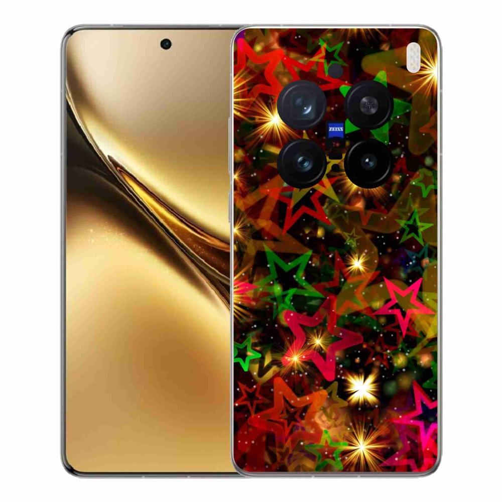 Zselés borítás mmCase a Vivo X200 Pro 5G készülékhez - színes csillagok