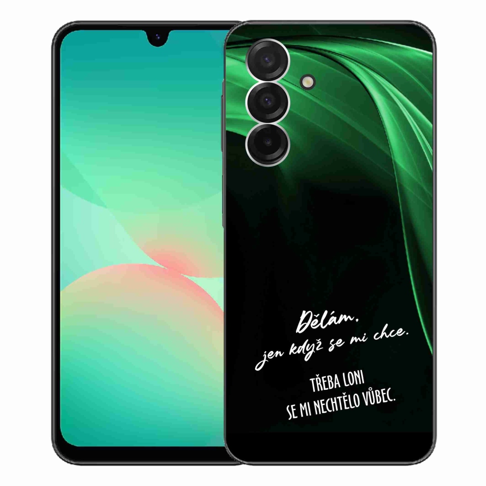 Gél borító mmCase Samsung Galaxy A26 5G - vicces szöveg 12 fekete háttér