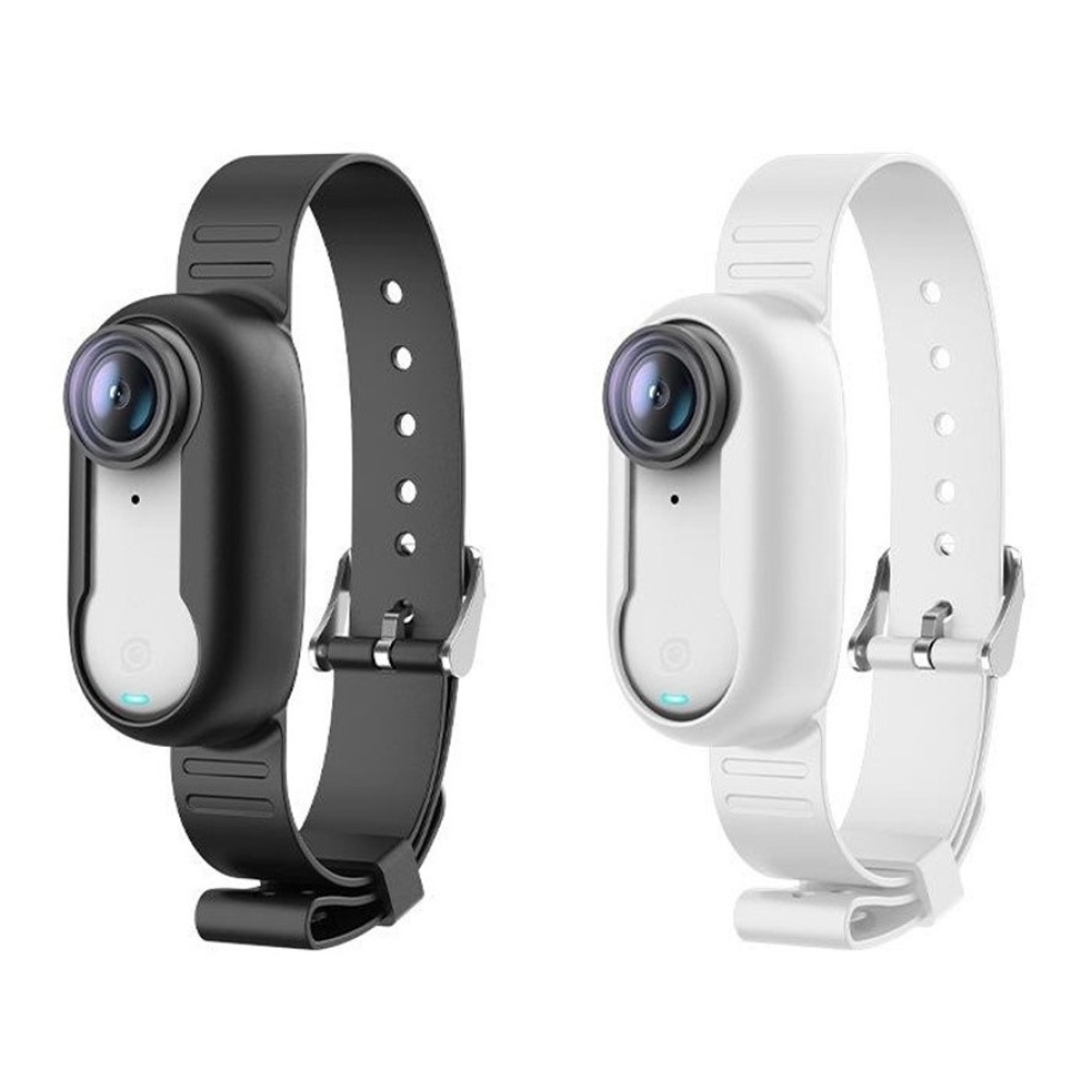 Szilikon védőtok állítható pánttal Insta360 GO 3S-hez - fehér
