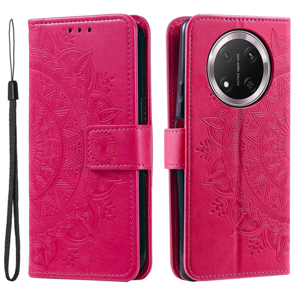 Mandala könyv tok a Honor Magic 7 Lite 5G számára - rózsaszínű