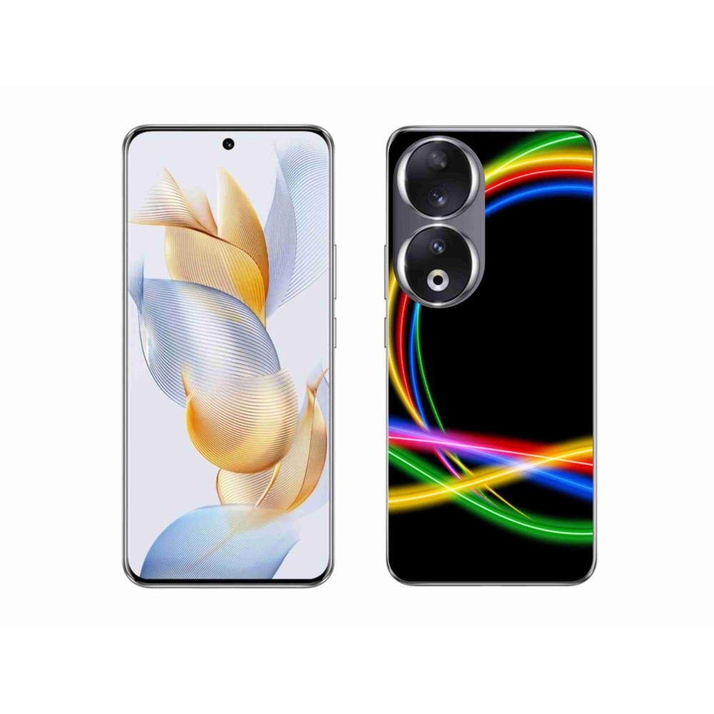 Gél tok mmCase a Honor 90 készülékhez - neon körök