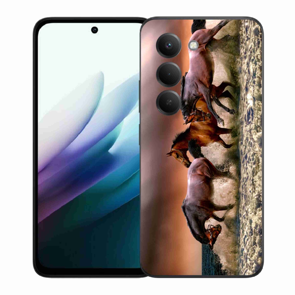 Gél borítás mmCase a Xiaomi Redmi 15 4G/5G (171mm) - lovak 1