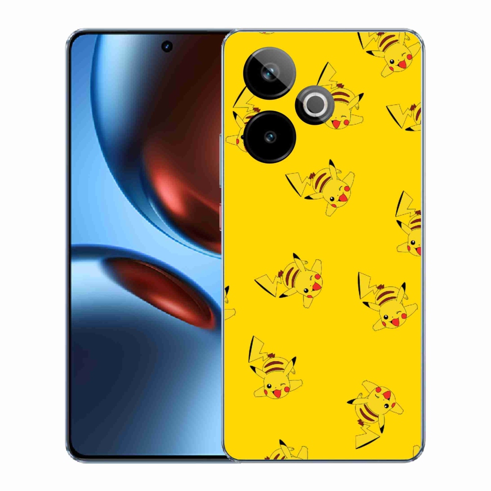 Rugalmas zselés tok mmCase képpel a Realme GT 7 5G/GT 7T 5G számára - pikachu