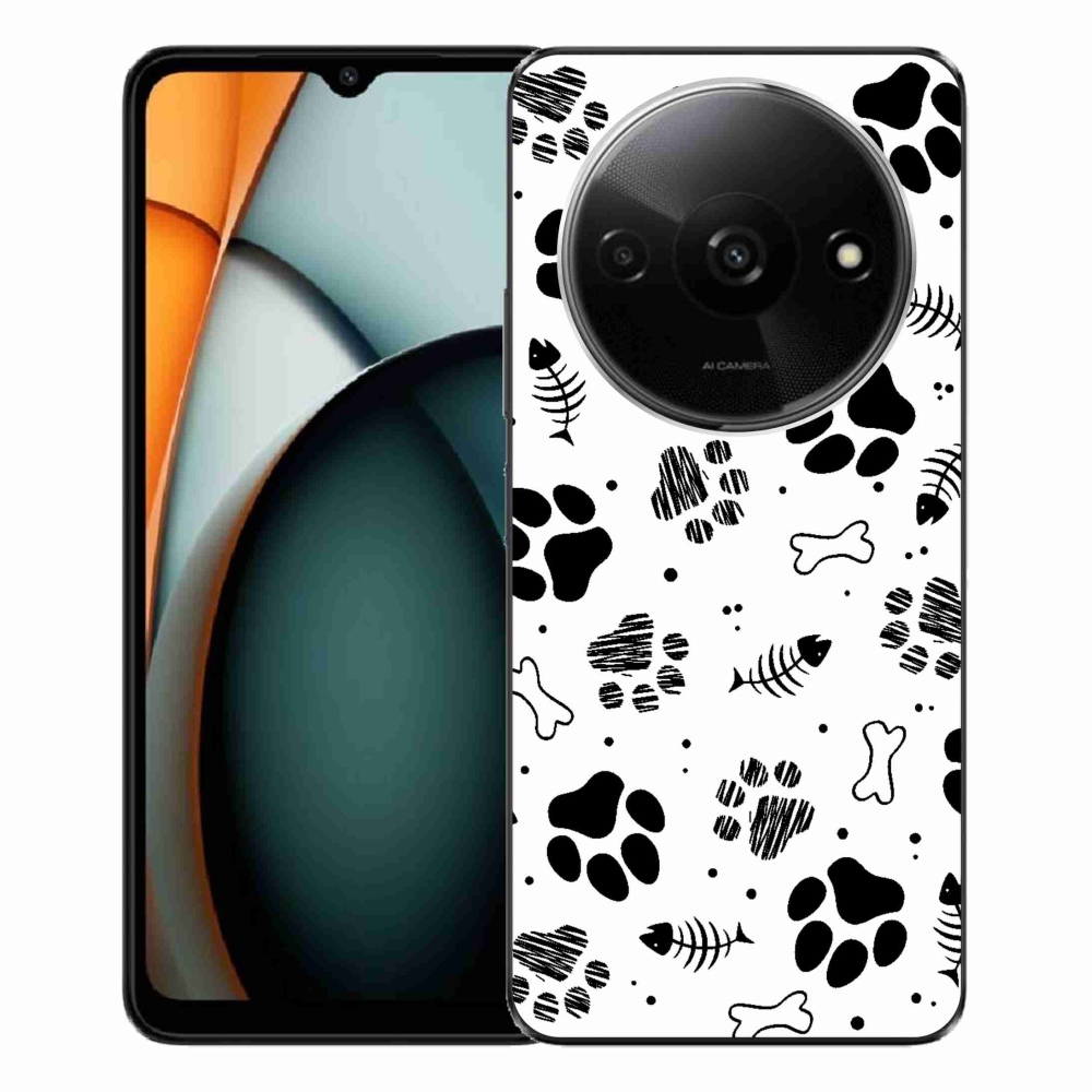 Gél borítás mmCase a Xiaomi Redmi A3-hoz - kutyamancsok 1