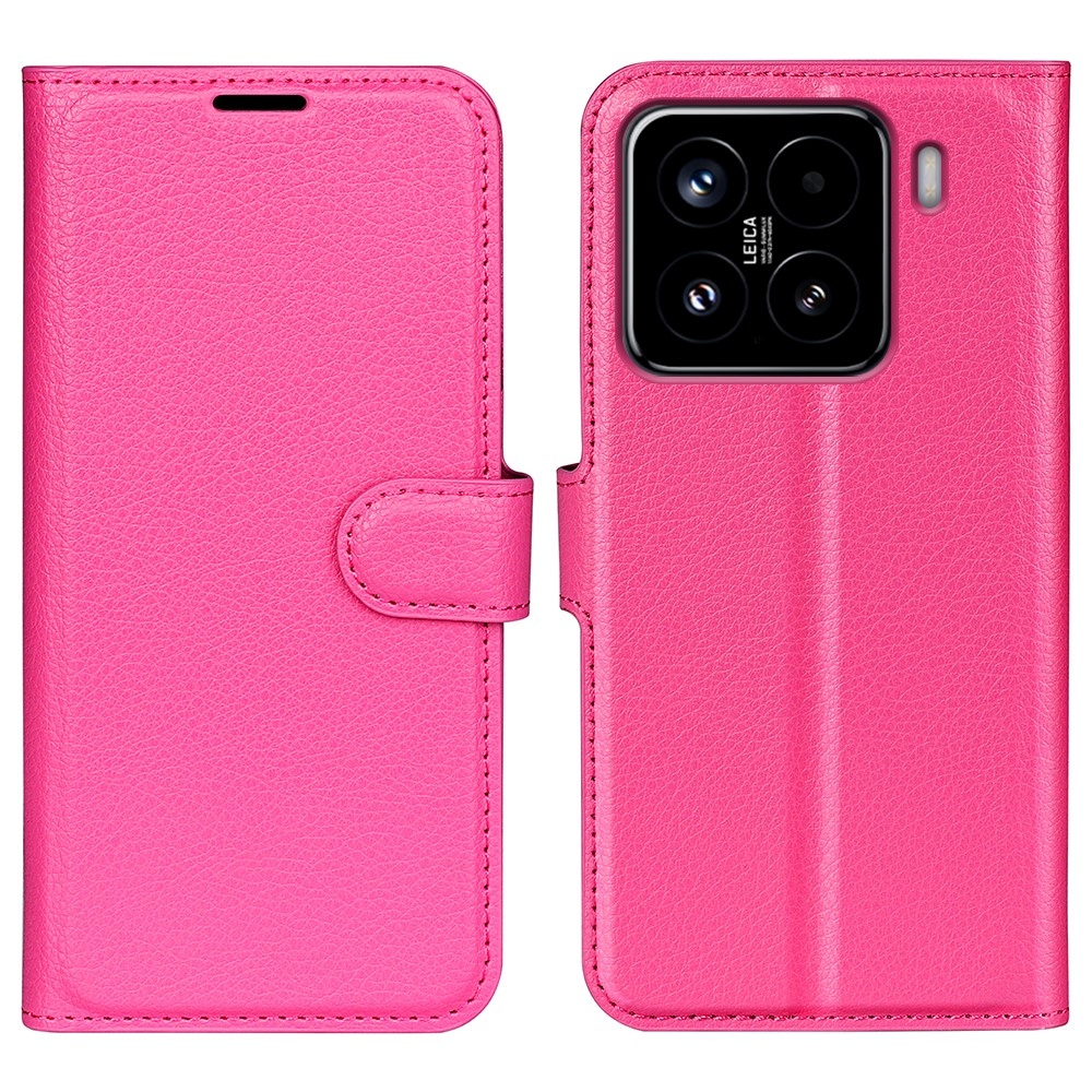 Litchi könyv tok Xiaomi 15 - rózsa