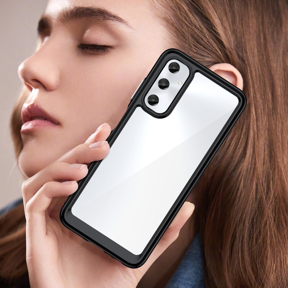 Gél tok fix hátlappal Samsung Galaxy A05s készülékhez - fekete