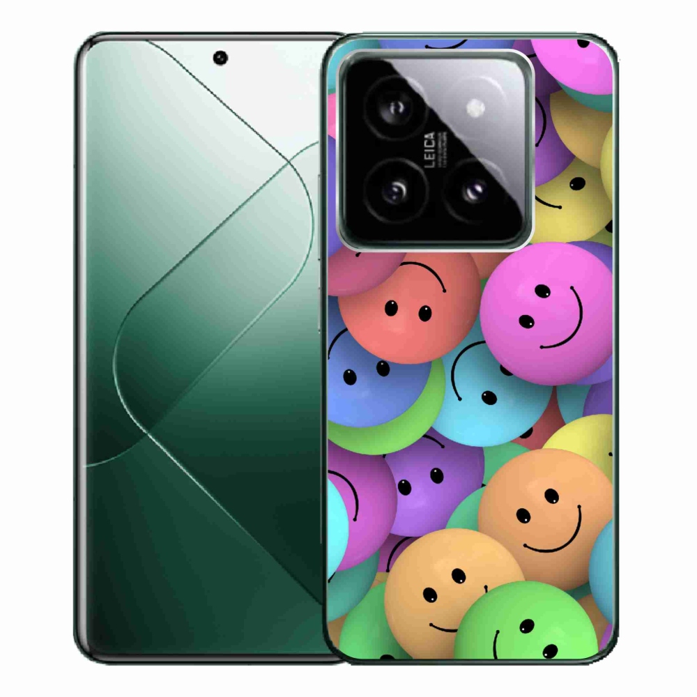 Gél borító mmCase a Xiaomi 14 Pro-hoz - színes smiley-k