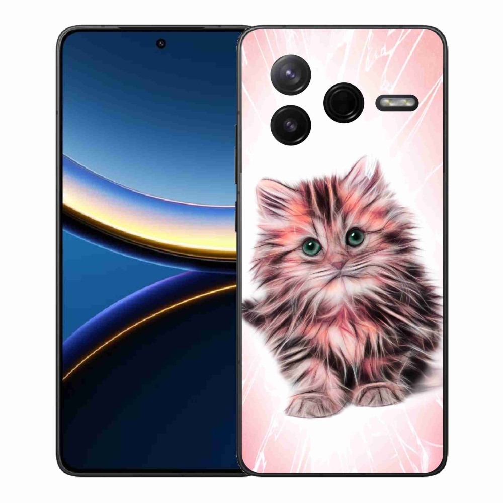 Gél borítás mmCase a Xiaomi Poco F7 Pro számára - aranyos cica