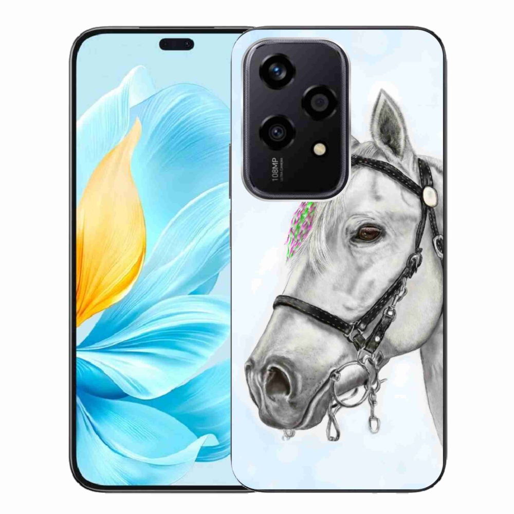 Zselés borítás mmCase a Honor 200 Lite 5G készülékhez - fehér ló 1