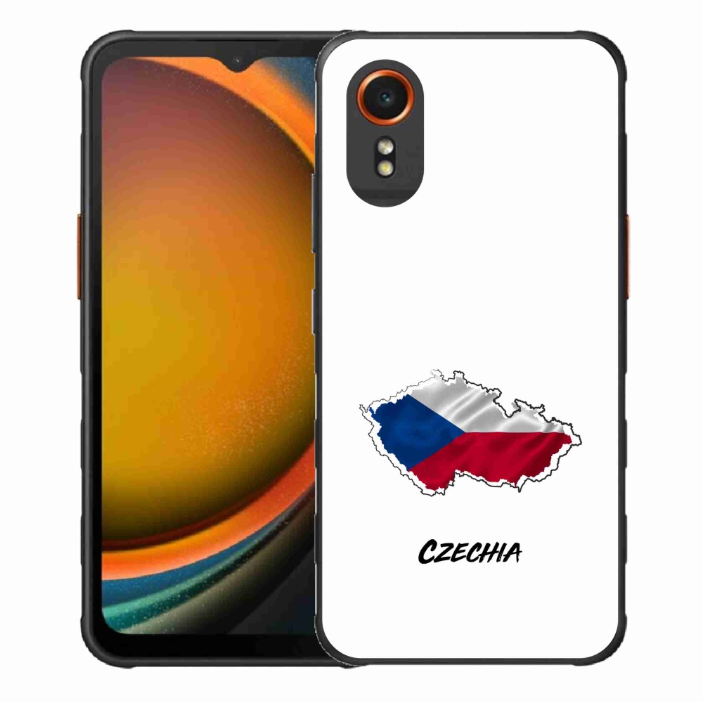Gél borító mmCase Samsung Galaxy Xcover 7 - Csehország fehér háttérrel