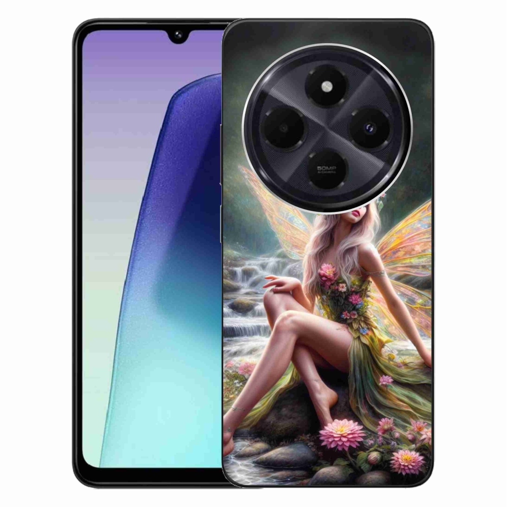 Gél borítás mmCase a Xiaomi Redmi 14C/Poco C75-hez - pillangó nő 1