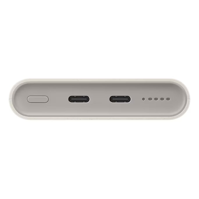 EB-U2510XUE Samsung vezeték nélküli Powerbank 2x USB-C 25W 10000mAh Bézs színű