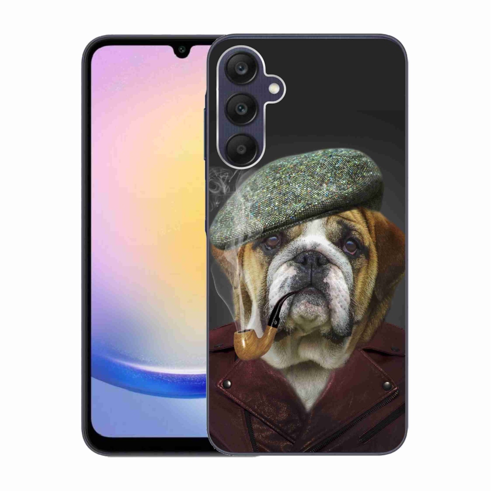 Gél borítás mmCase Samsung Galaxy A25 5G - kutya csővel