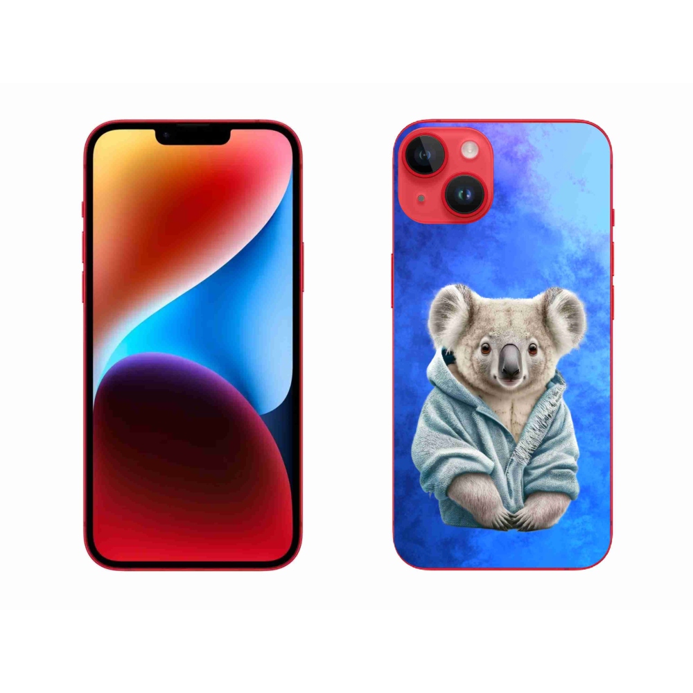 Zselés borítás mmCase iPhone 14 Plus készülékhez - koala pulóverben