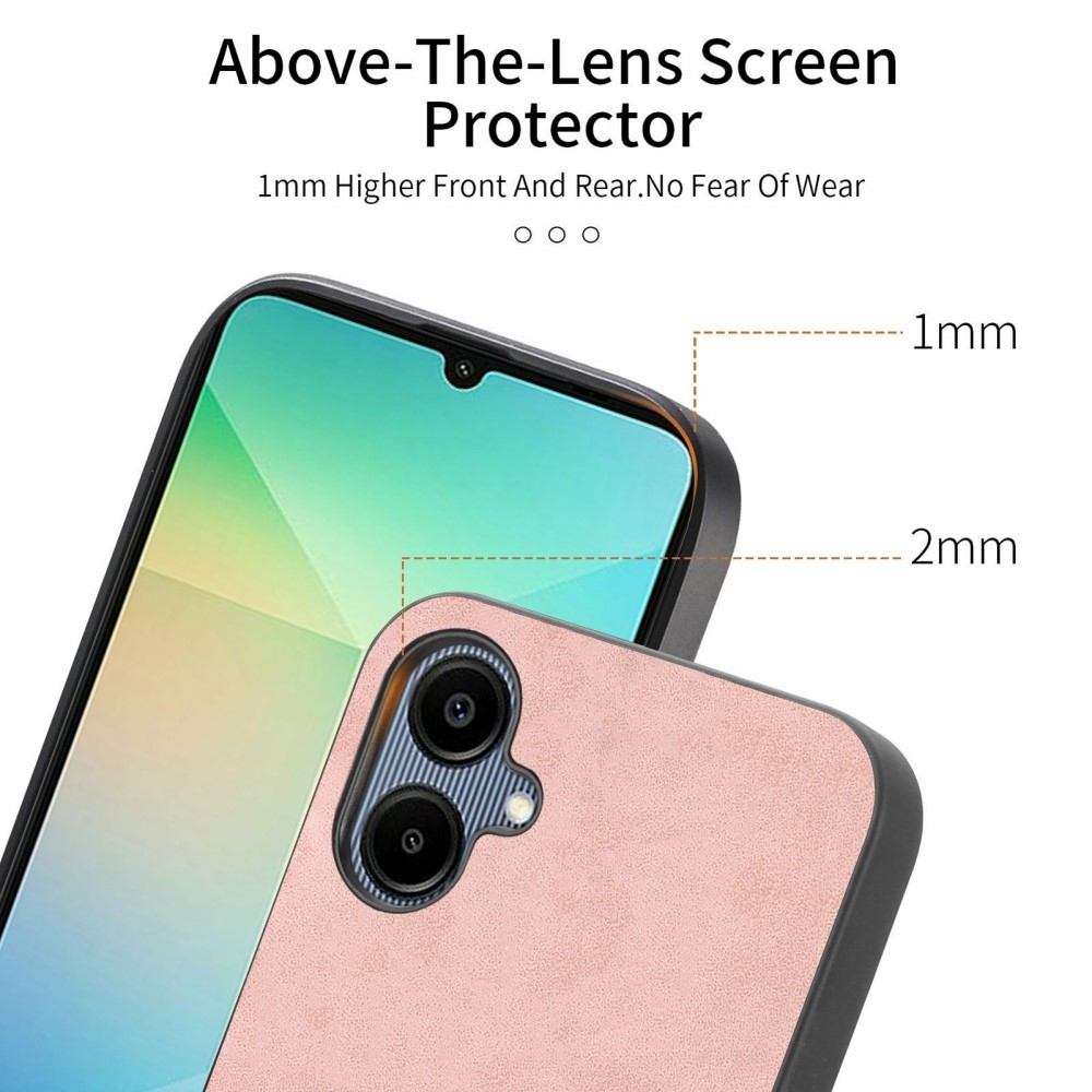 Skiny zselés tok műbőrrel és MagSafe támogatással Samsung Galaxy A06 4G készülékhez - rózsaszín