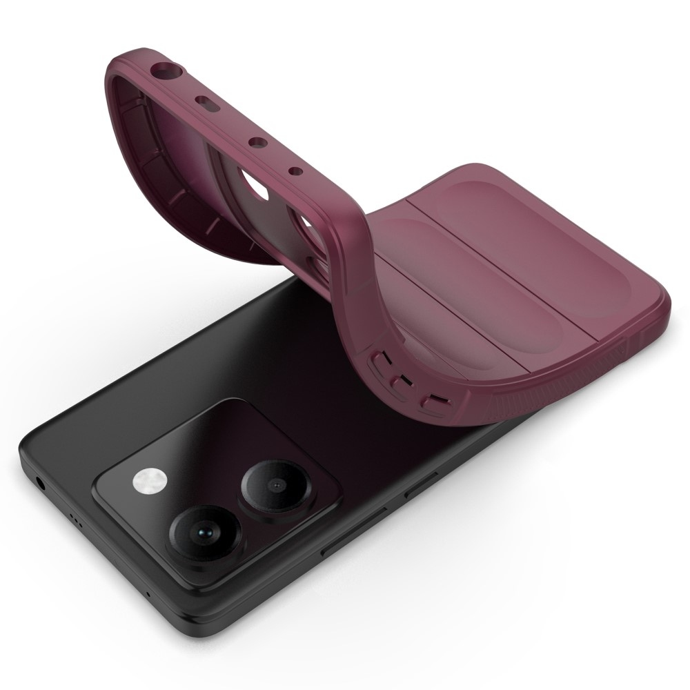 Rugg tartós zselés tok Xiaomi Poco M7 Pro 5G - bordó színben