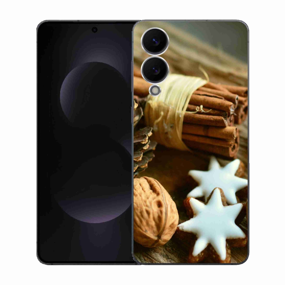 Gél borítás mmCase Samsung Galaxy S25 Edge készülékhez - fahéj és mézeskalács