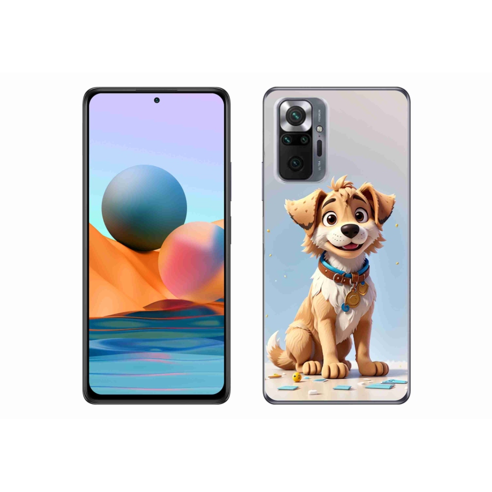 Gél borítás mmCase a Xiaomi Redmi Note 10 Pro számára - rajzfilm kölyökkutya