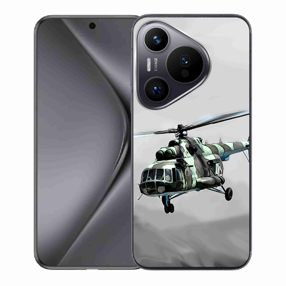 Gél borítás mmCase a Huawei Pura 70-hez - katonai helikopterhez