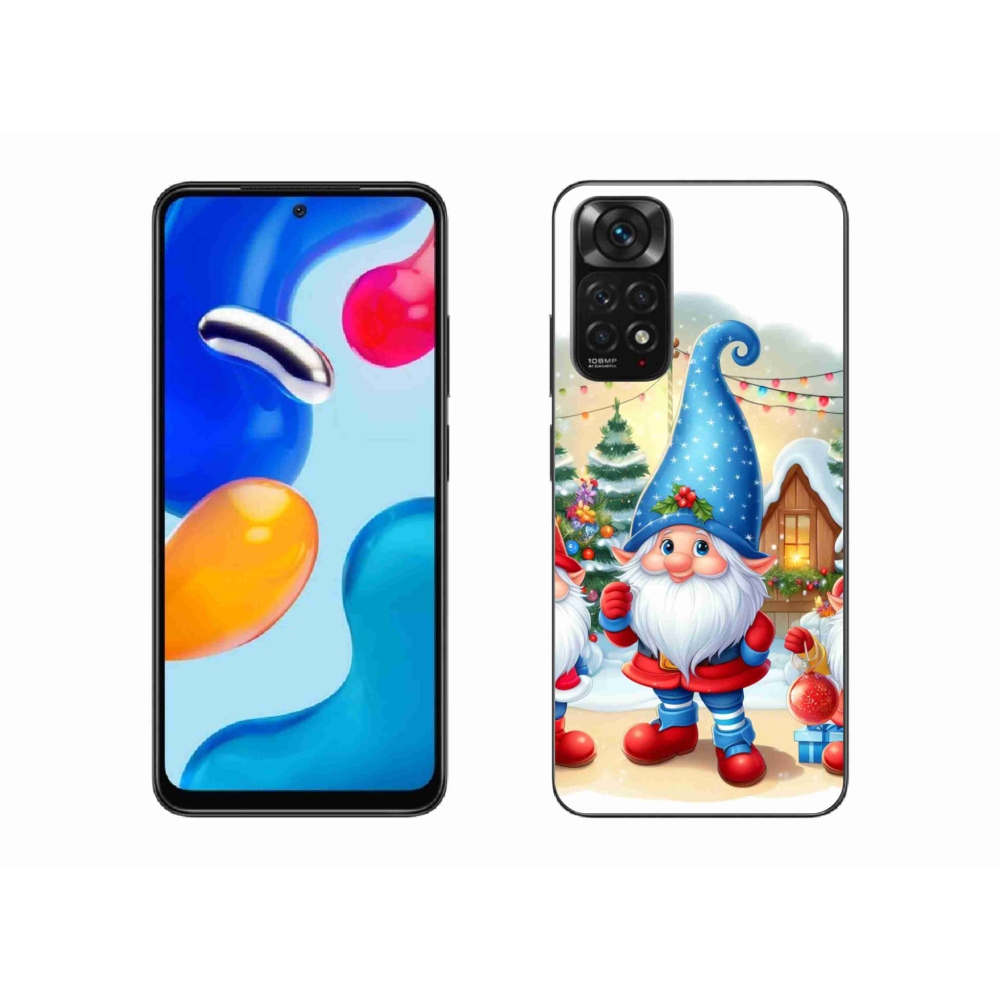 Gél borítás mmCase a Xiaomi Redmi Note 11 4G-hez - Karácsonyi manók