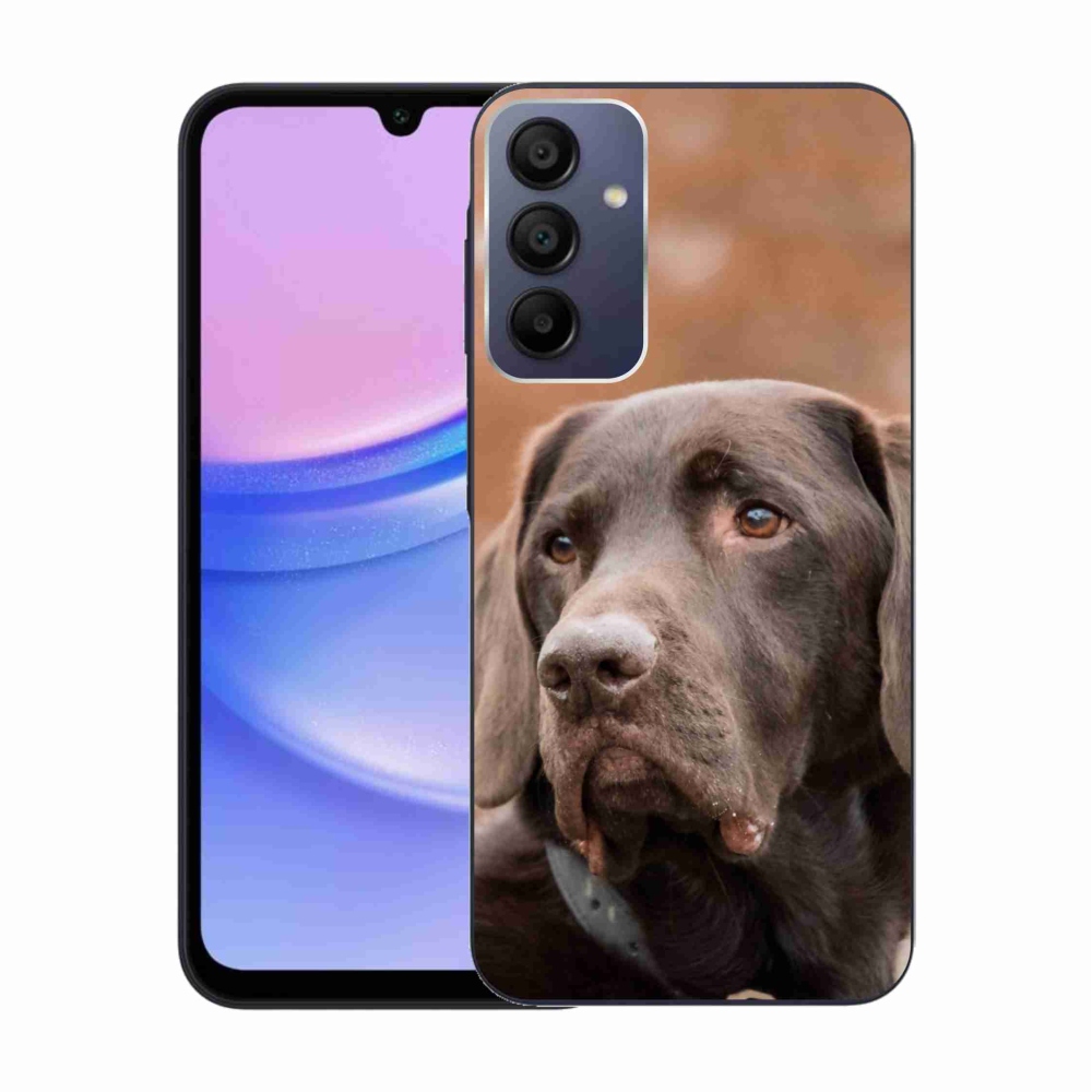 Gél tok mmCase Samsung Galaxy A15 4G/5G készülékhez - barna labrador