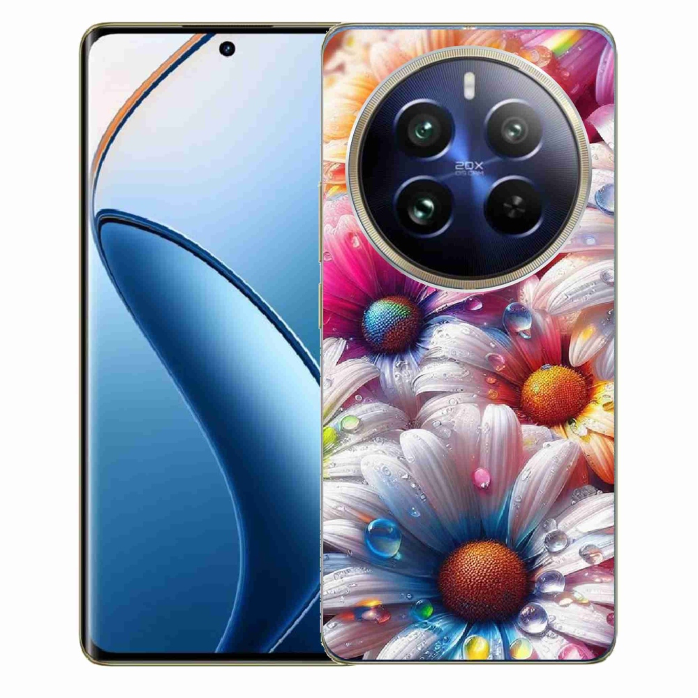 Zselés borítás mmCase a Realme 12 Pro 5G/12 Pro+ 5G készülékhez - színes margaréták