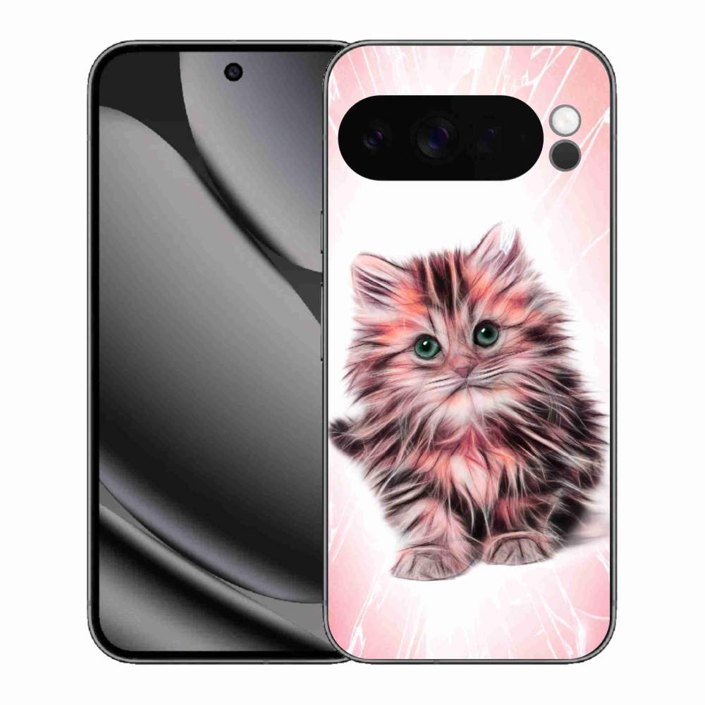 Gél borítás mmCase a Google Pixel 10 Pro XL számára - aranyos cica