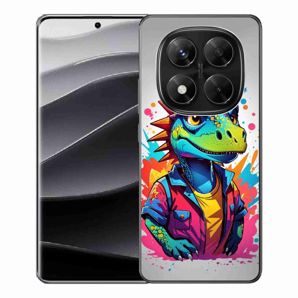 Gél borítás mmCase a Xiaomi Redmi Note 14 Pro 5G/Poco X7 5G számára - színes dinoszauruszok