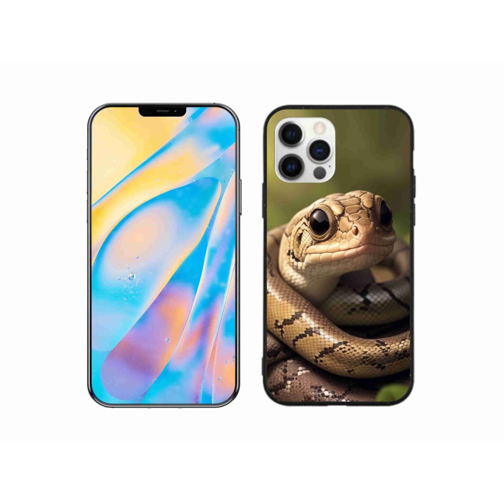 Zselés borítás mmCase iPhone 12 Pro készülékhez - kígyó 1