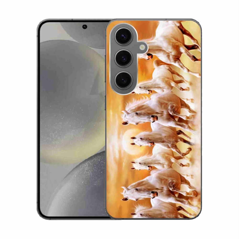 Gél tok mmCase a Samsung Galaxy S24 készülékhez - lovak 2